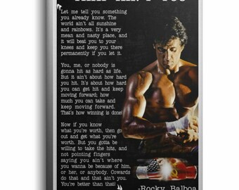 Rocky Balboa Speech Poster