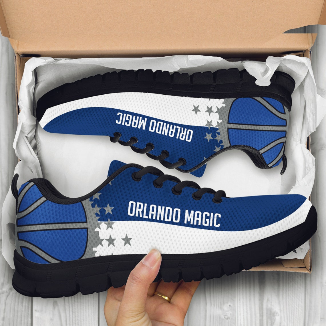 Orlando Magic Custom Sneaker Basketball Shoes Magic Sneaker | Etsy