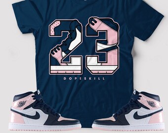pink white blue jordans