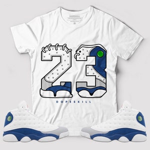 Blue and white jordan outfit sales