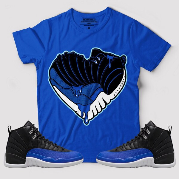 red and black 12s shirt