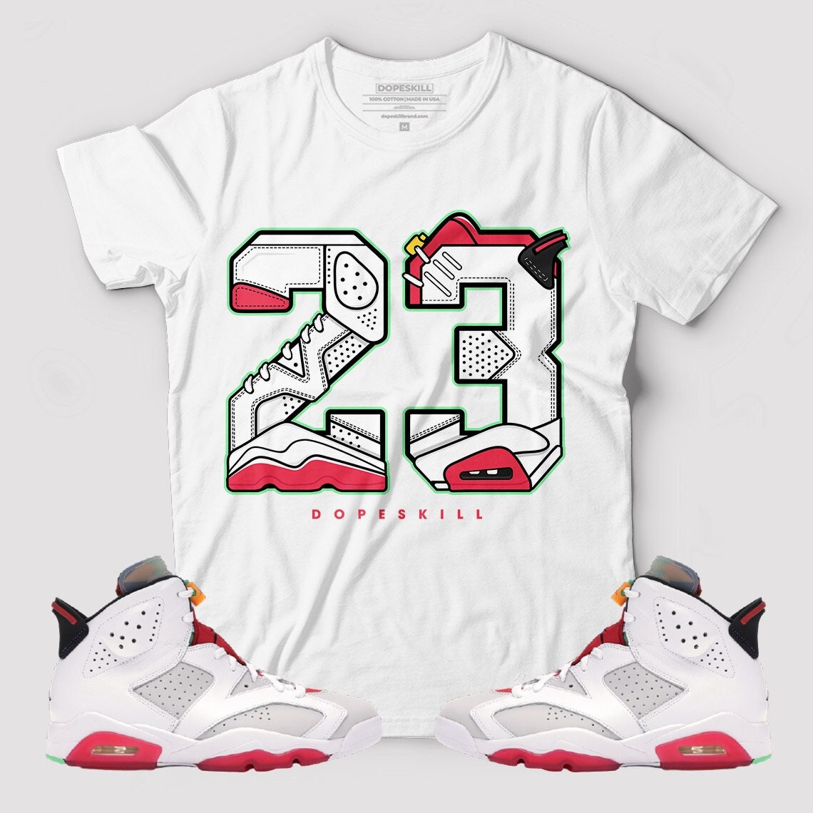 23 Graphic to Match Jordan 6 Retro Hare 