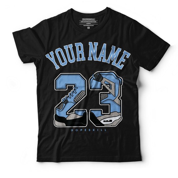 jordan 4 university blue t shirt