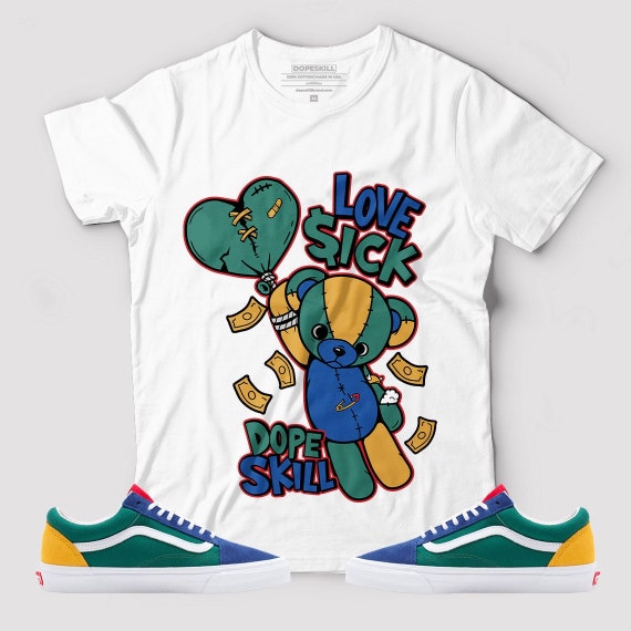 Buy Love Sick Graphic to Match Vans Yacht Club Old Skool Blue Online in  India - Etsy