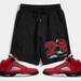 23 Graphic Men's Fleece Shorts Match Jordan 5 Raging Bull