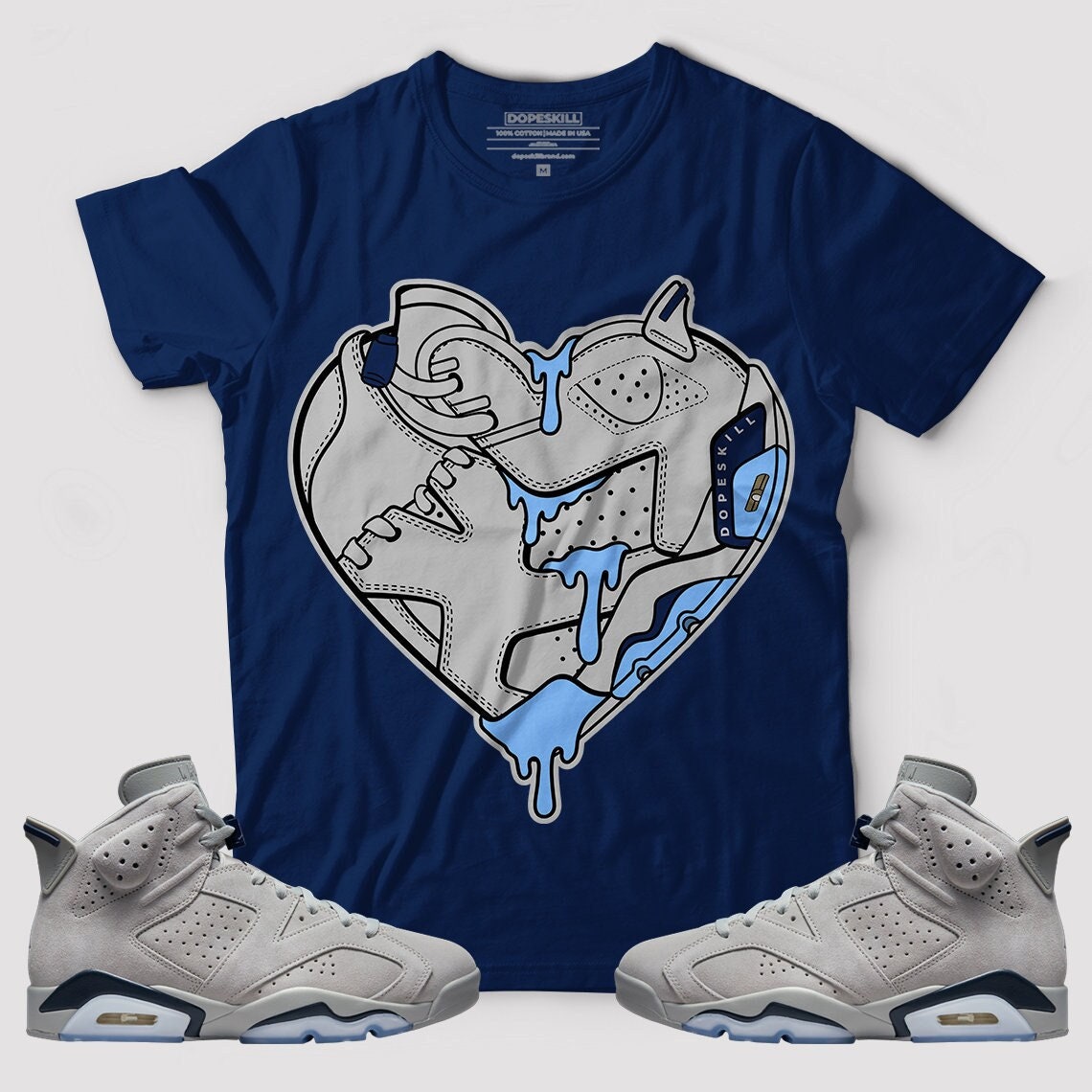 Jordan 6 diffused blue shirt on sale