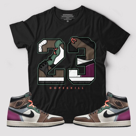Match Jordan 1 Archaeo Brown T-shirt - Etsy
