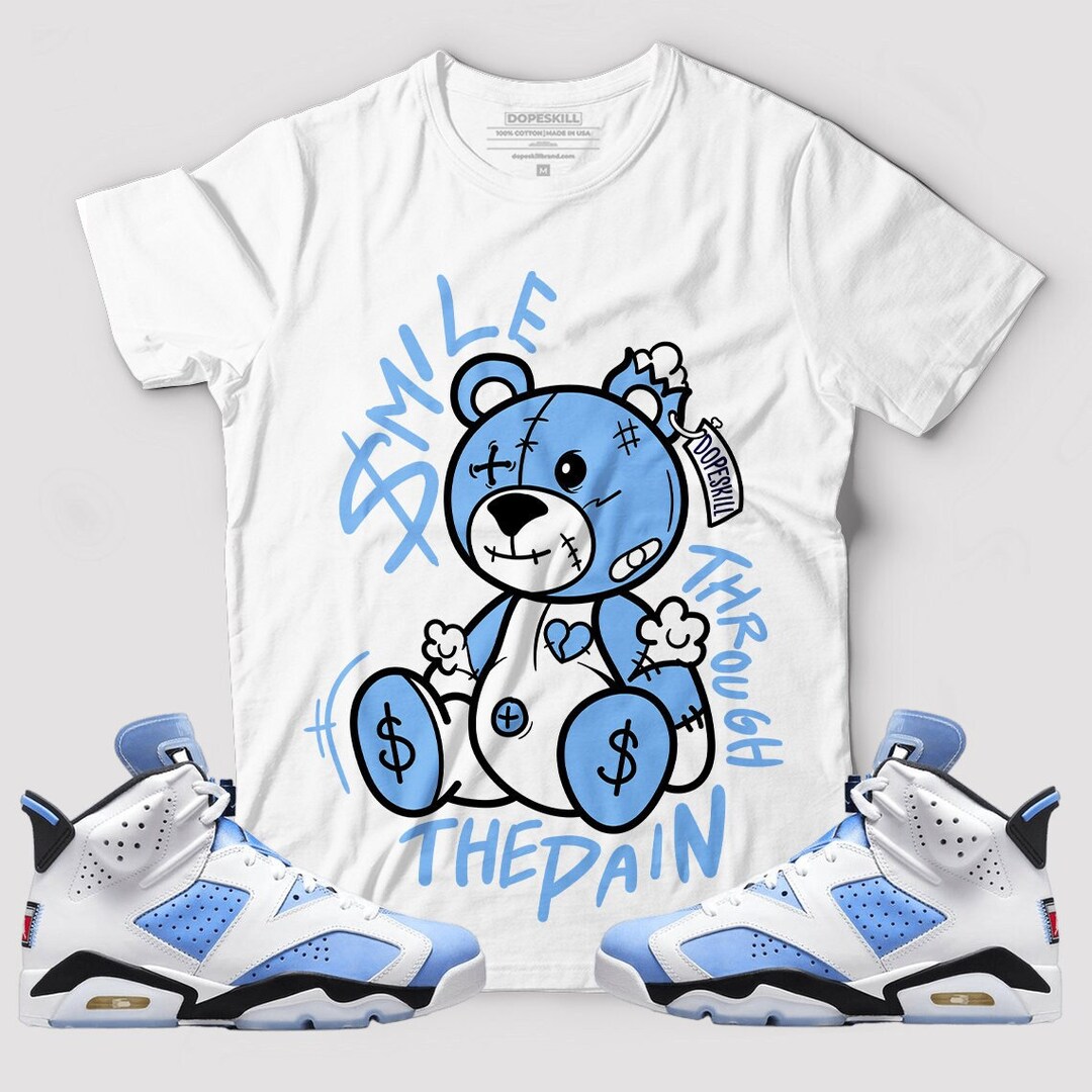 BEAN Graphic to Match Jordan 6 UNC T-shirt - Etsy