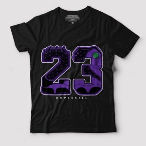 Jordan 13 purple and white shirt sales