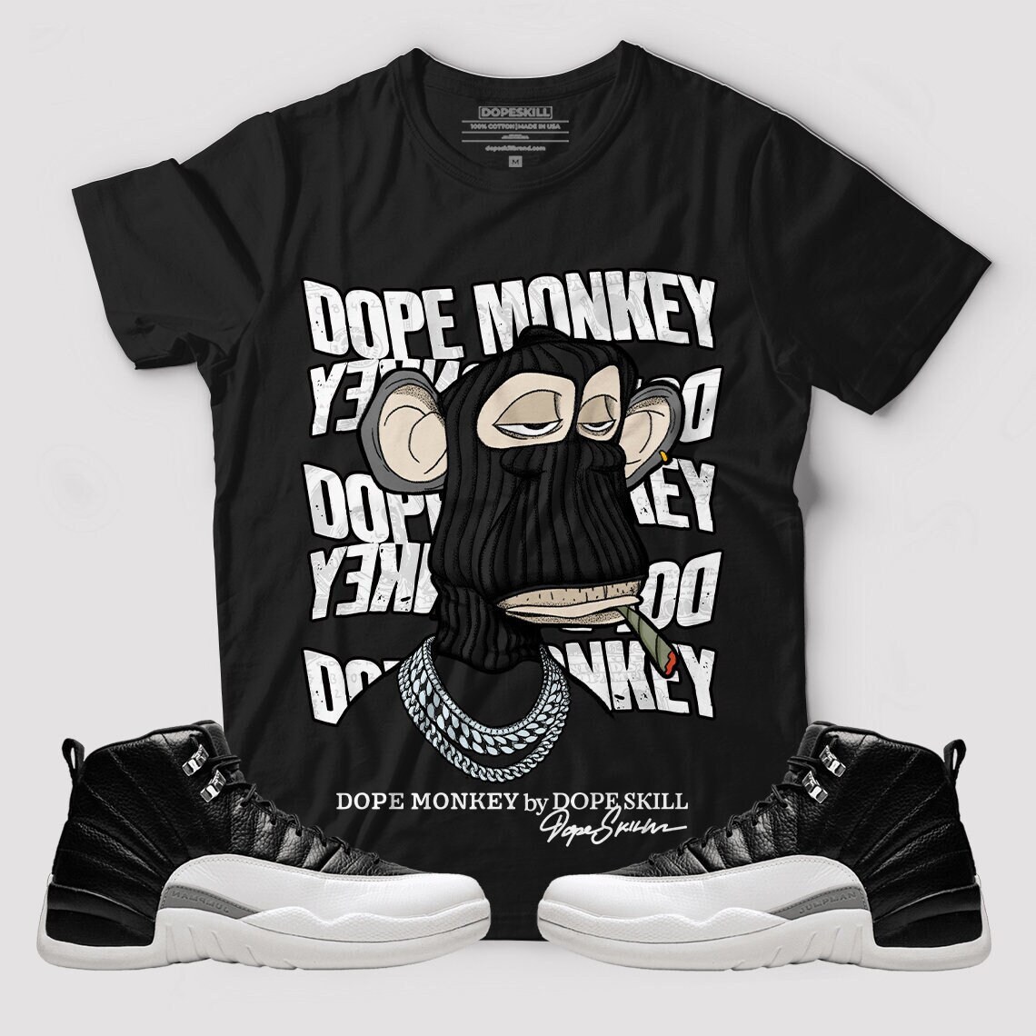 Dope Monkey Graphic to Match Jordan 12 