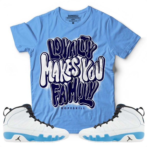 Set to match Jordan 9 Powder Blue DopeSkill Unisex Tropical Blue T-shirt