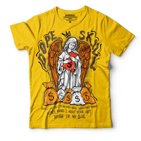 Yellow Ochre 6s DopeSkill Unisex T-shirt Angels Graphic - Yellow T-Shirt