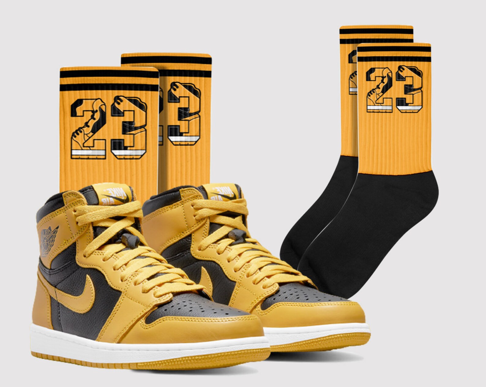 SPORT Unisex Socks to Match Jordan 1 Retro High OG Pollen Etsy