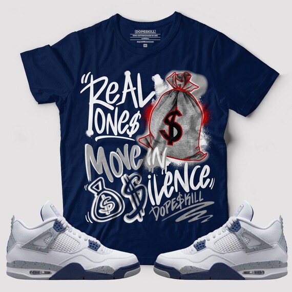 midnight navy 4s shirt