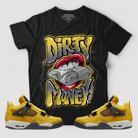 Match Jordan 4 Lightning T-shirt - Etsy