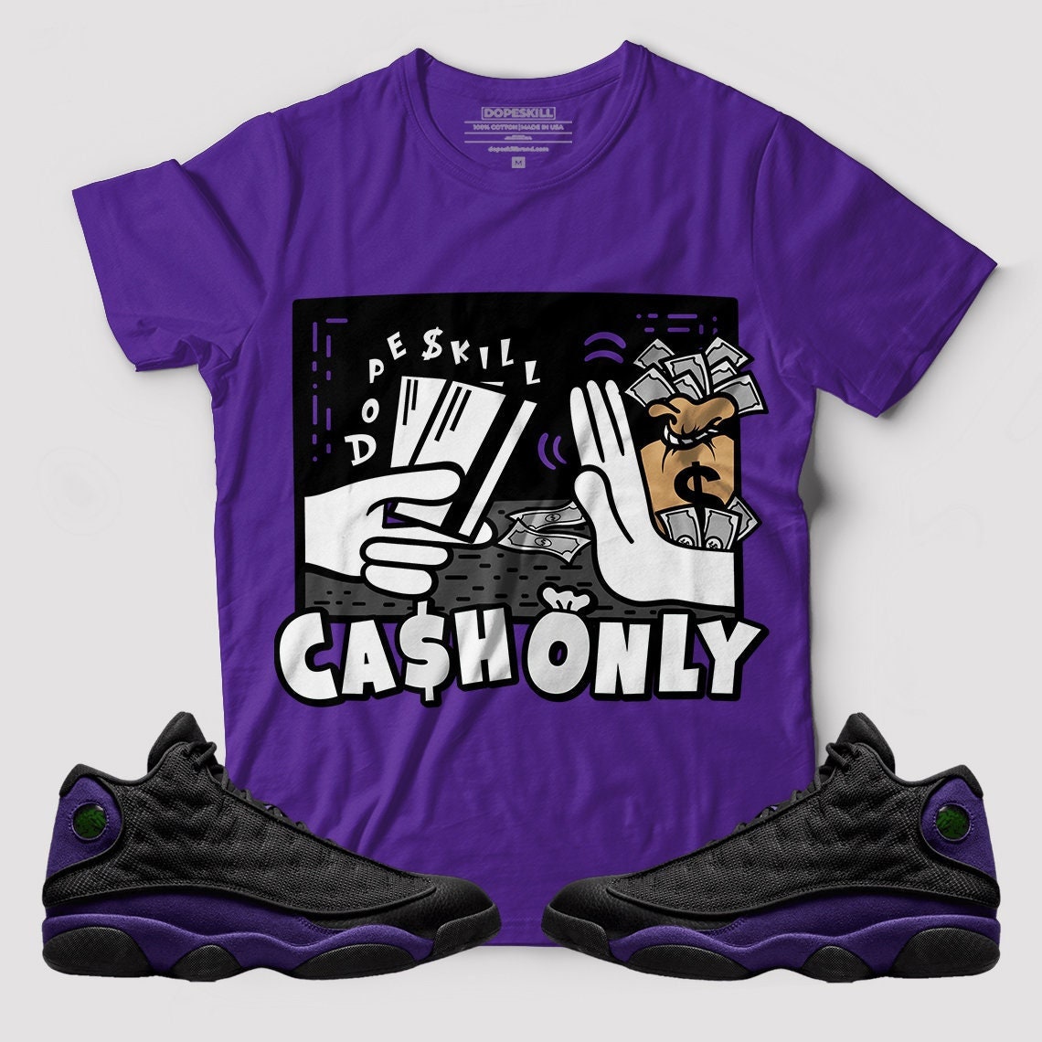 purple 13s shirt