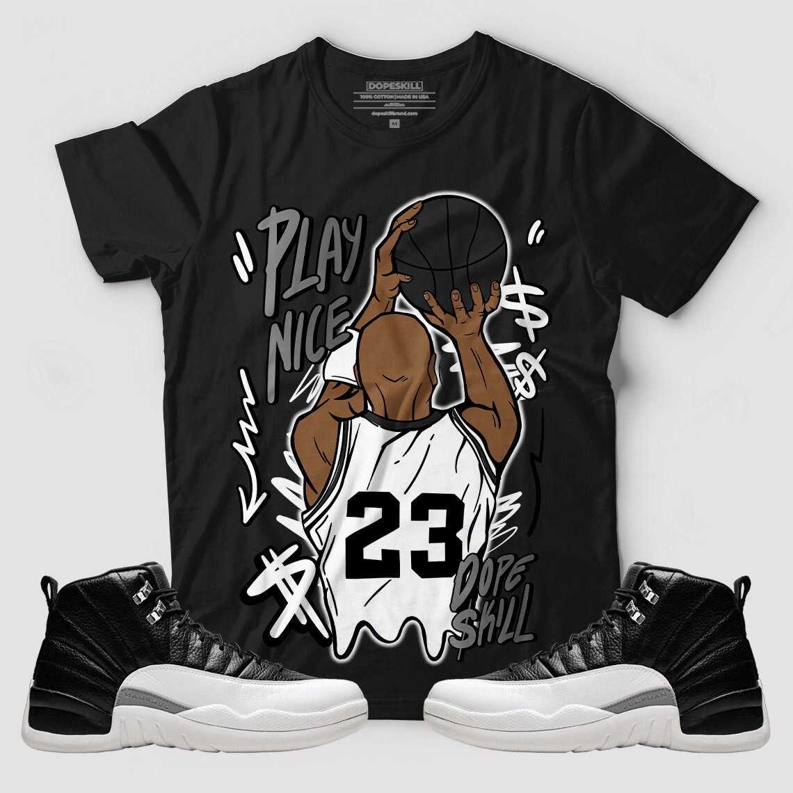 Match Jordan 12 Playoffs T-shirt - Etsy 