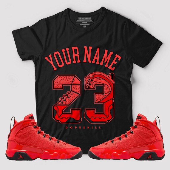 air jordan red shirt