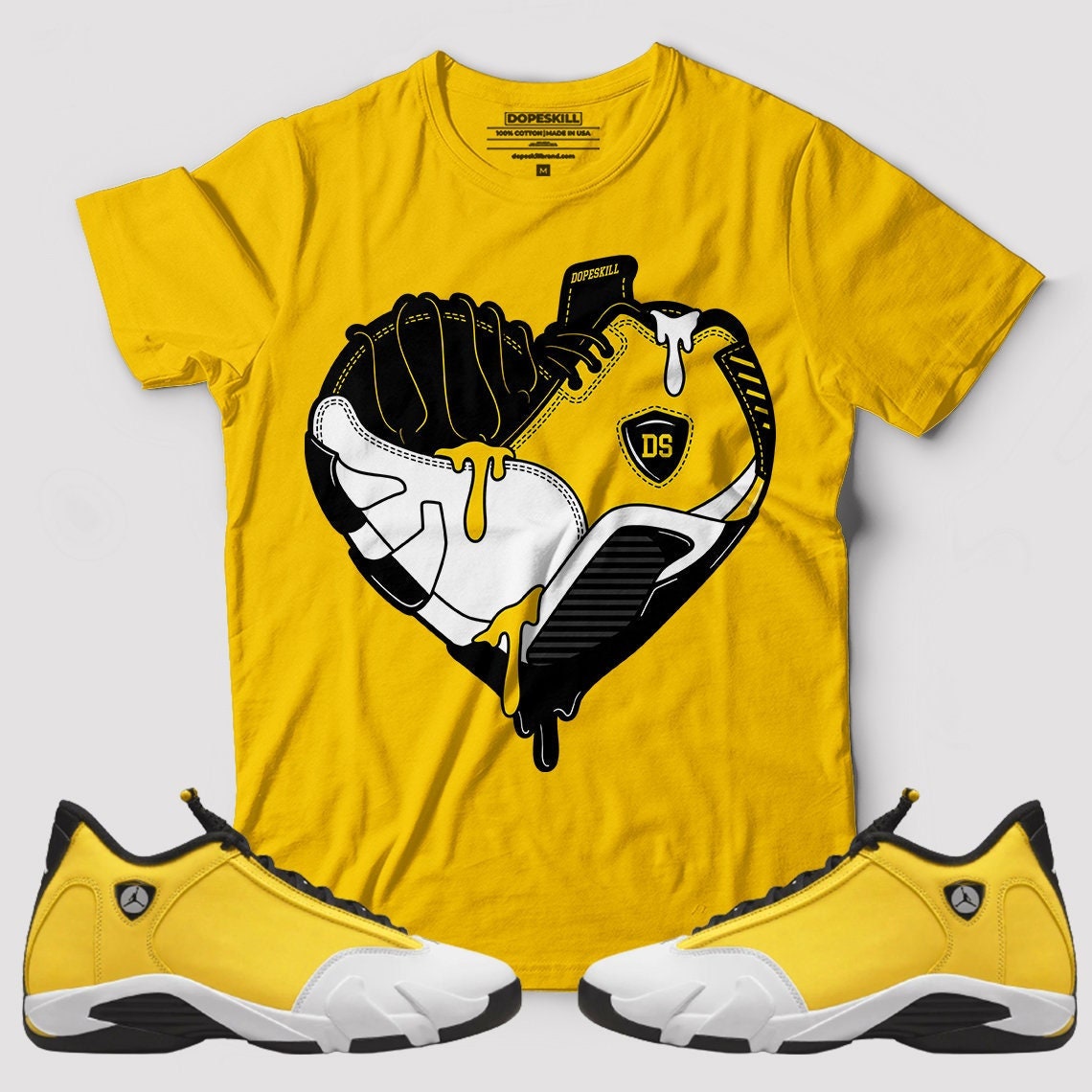 SneakerShirtsOutlet Money Power Respect Custom Shirt Made to Match Jordan 14 Retro Low CLOT x Terracotta