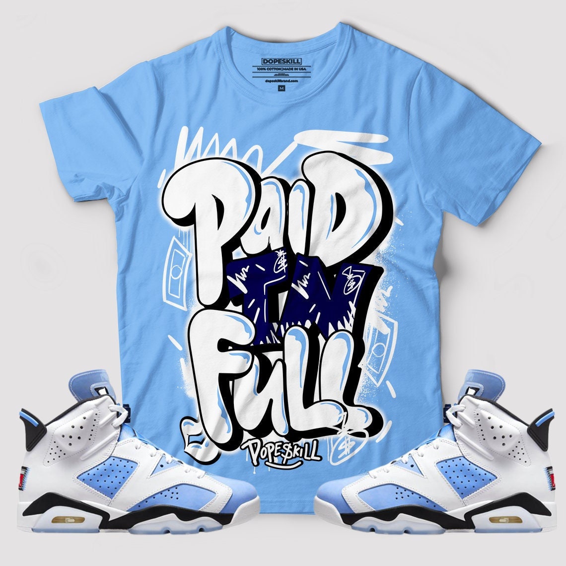 diffused blue 6s shirt