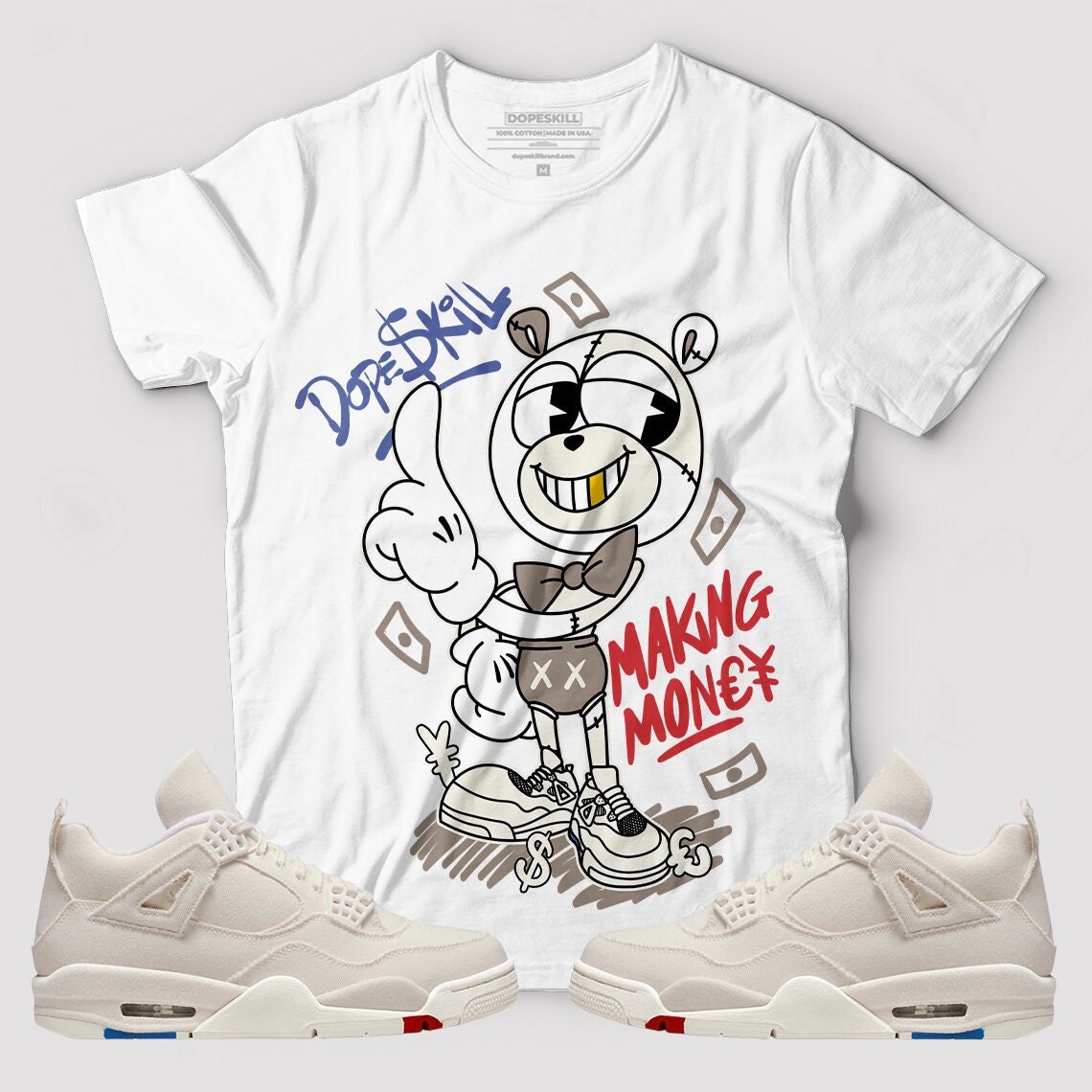 Match Jordan 4 Sail Canvas T-shirt - Etsy