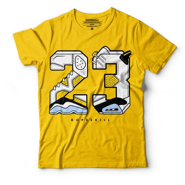 Set to match Jordan 6 Yellow Ochre DopeSkill Unisex Yellow T-shirt