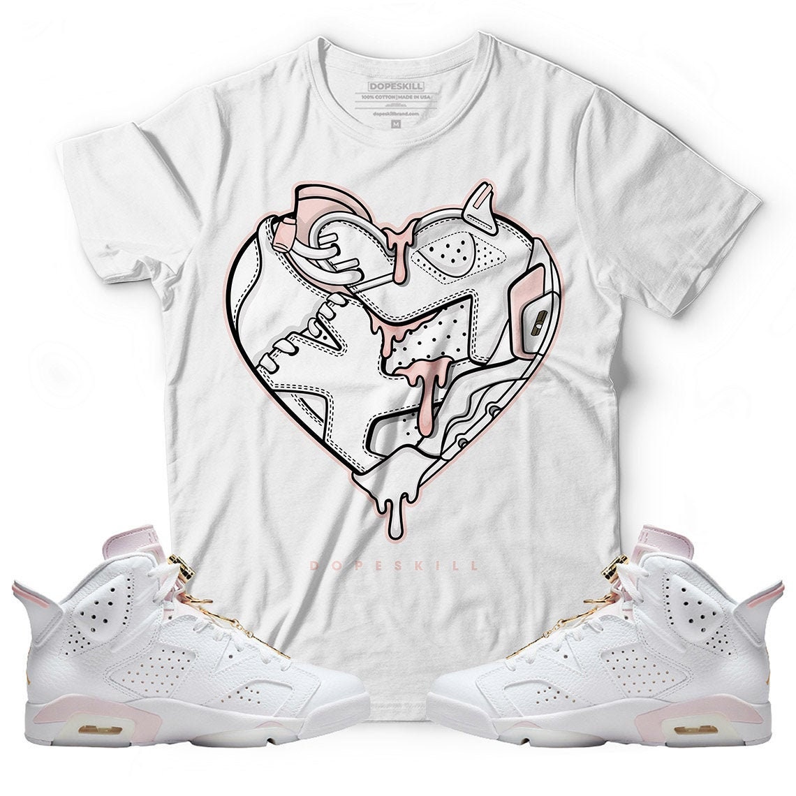 Graphic to Match Jordan 6 Gold Hoops 