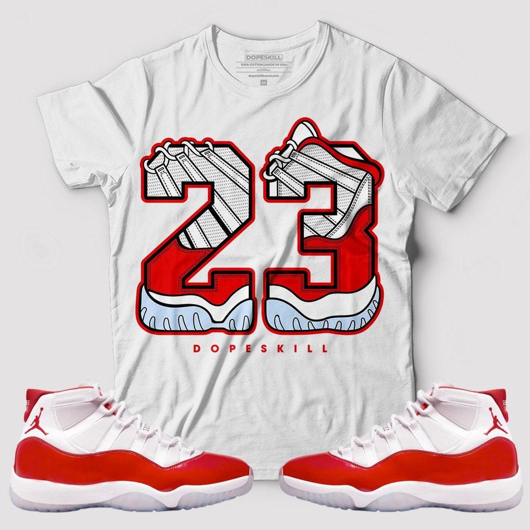 Cherry 11s Dopeskill Unisex Tshirt 23J11 Graphic Etsy
