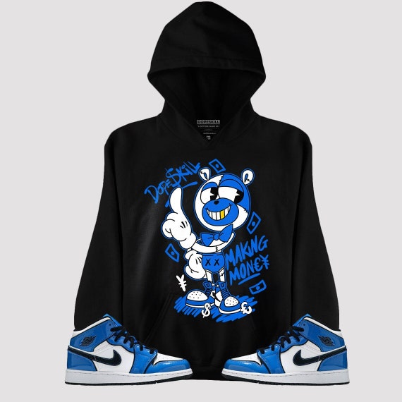 Mid Signal Blue gs Unisex Hoodie - Etsy 