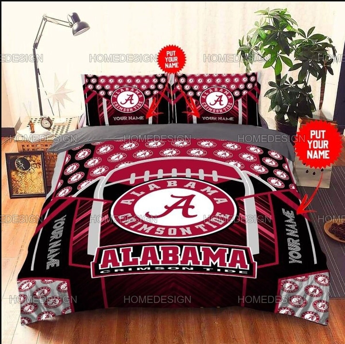 Personalized Alabama Crimson Tide Bedding Sport Crimson Tide | Etsy