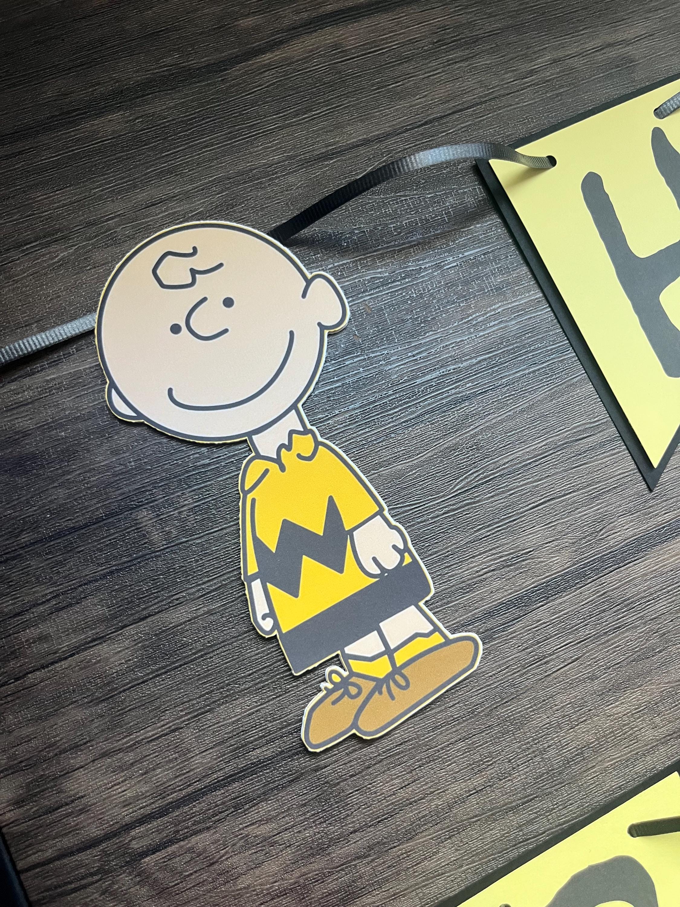 Charlie Brown Happy Birthday Banner, Snoopy, Woodstock - Etsy
