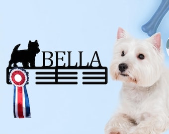 Personalized Pet Medal Hanger, Metal Award Display, Wall Decor