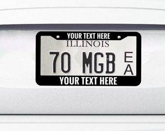 Custom 2 Hole  License Plate Frame: Personalized Car Decor