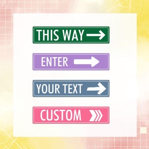 Destination Outdoor Signs,Personalized Street Sign,Metal Street Sign,Custom Arrow Sign,Arrow Door Signs,Wayfinding Signs,Street Sign Plaque