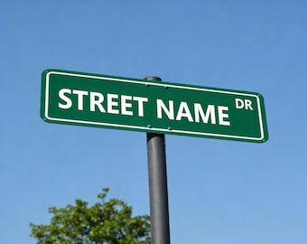 Letrero de calle personalizado, letrero de aluminio metálico personalizado, crea tus propios letreros con nombre vintage