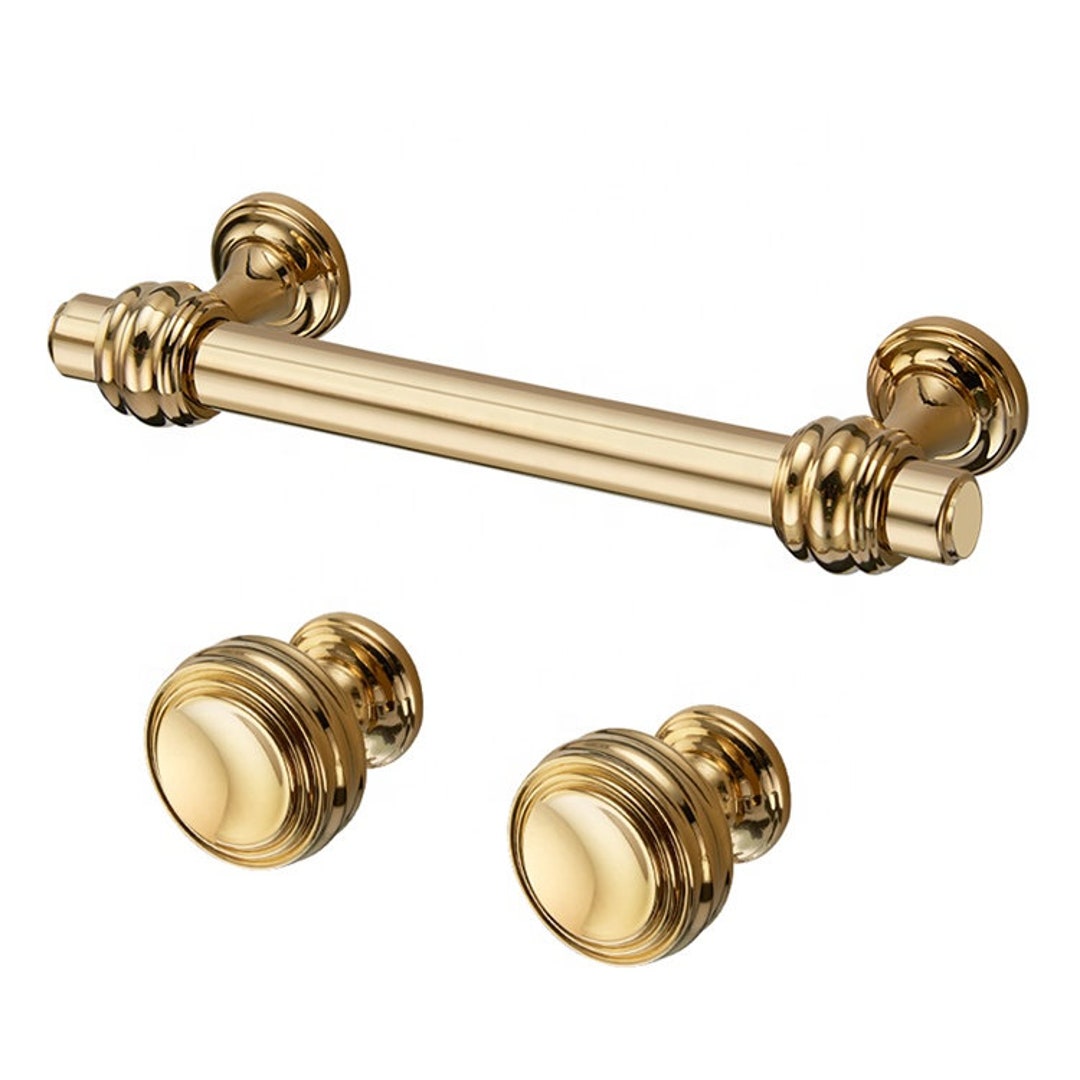 Quality Handles Knobs for Kitchen or Furniture Gold
