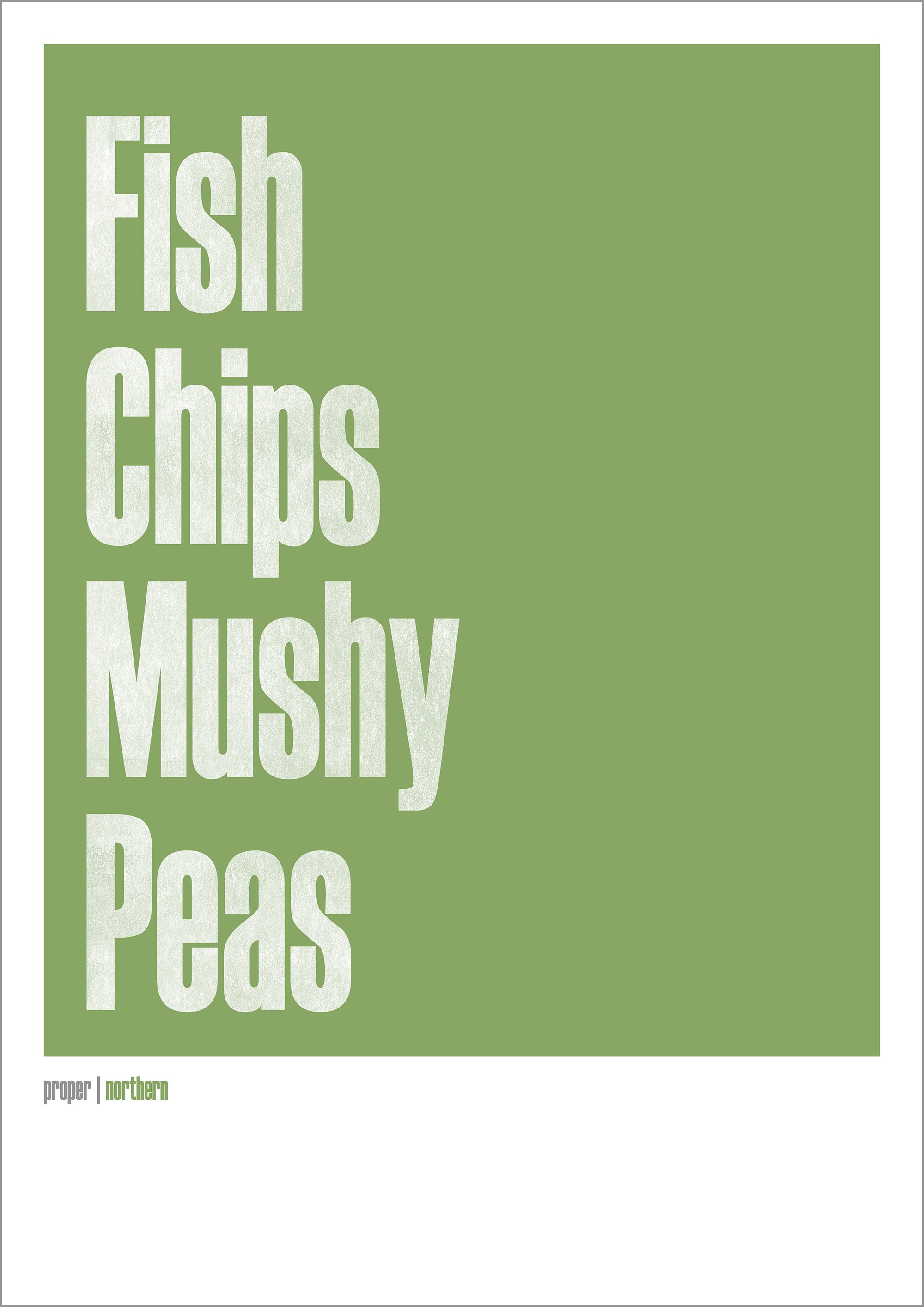Personalized Slang Poster PRINTED Fish Chips and Mushy Peas Etsy
