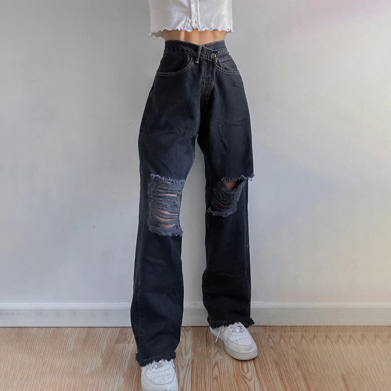 baggy pants high waisted