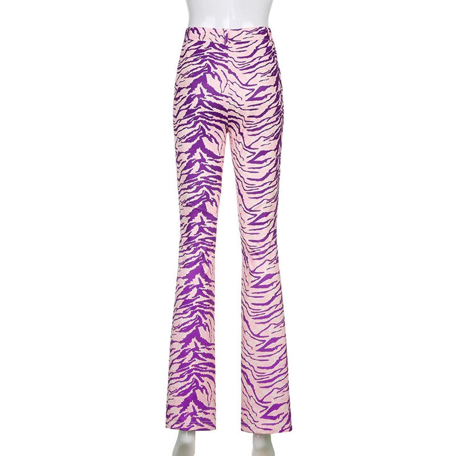 high waisted zebra pants
