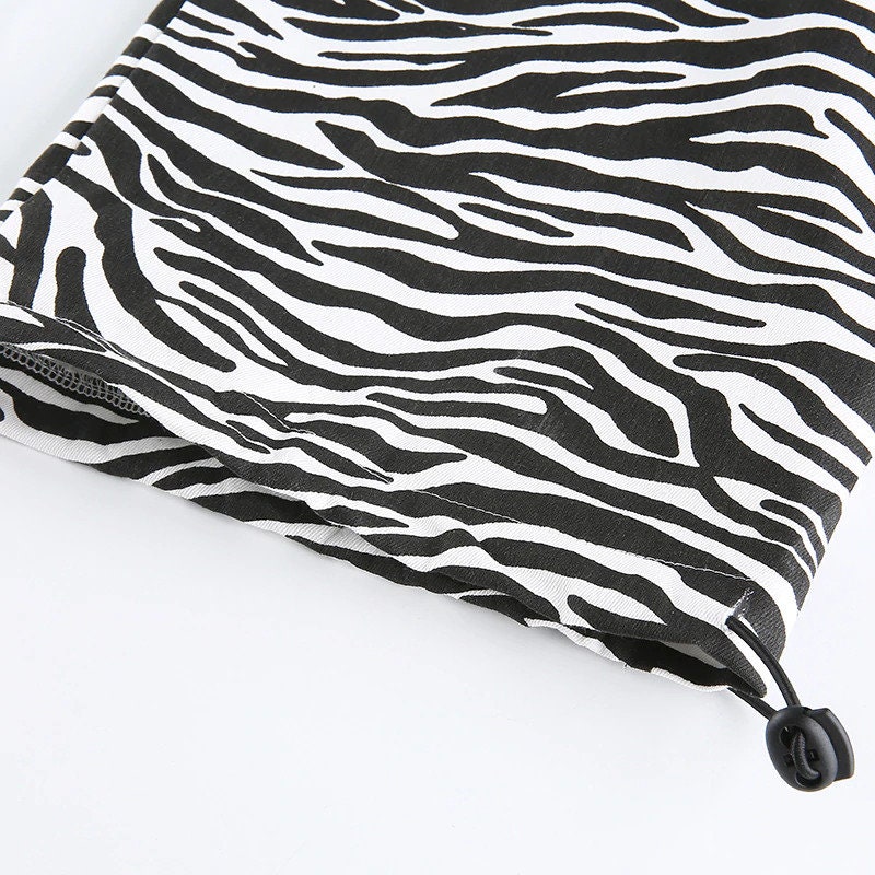 high waisted zebra pants
