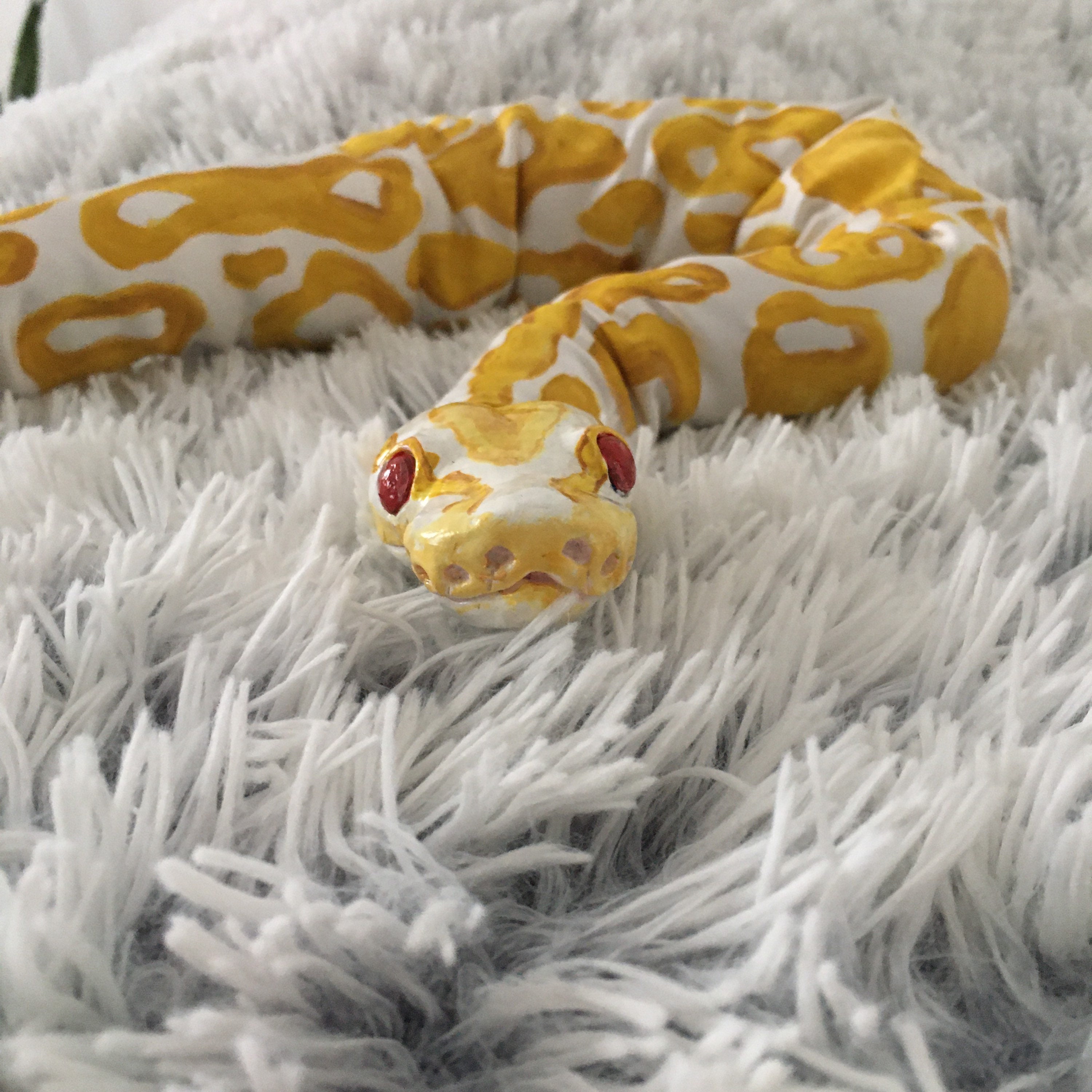 Banana Ball Python Art Doll / Realistic Ball Python Doll - Etsy