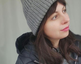 Hand-Knitted Merino Wool Beanie | Italian Extra Fine Wool Hat