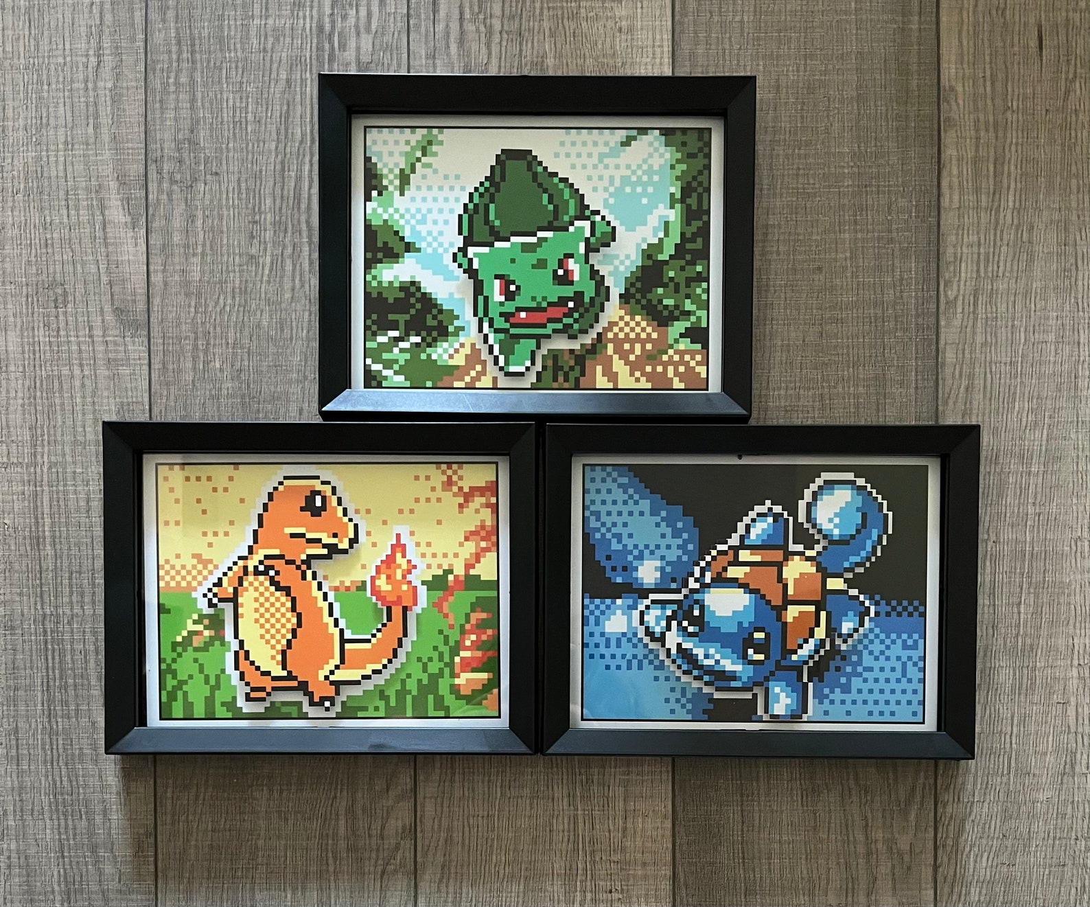 Pokemon Card Shadowboxes Starter Poke Shadowboxes - Etsy