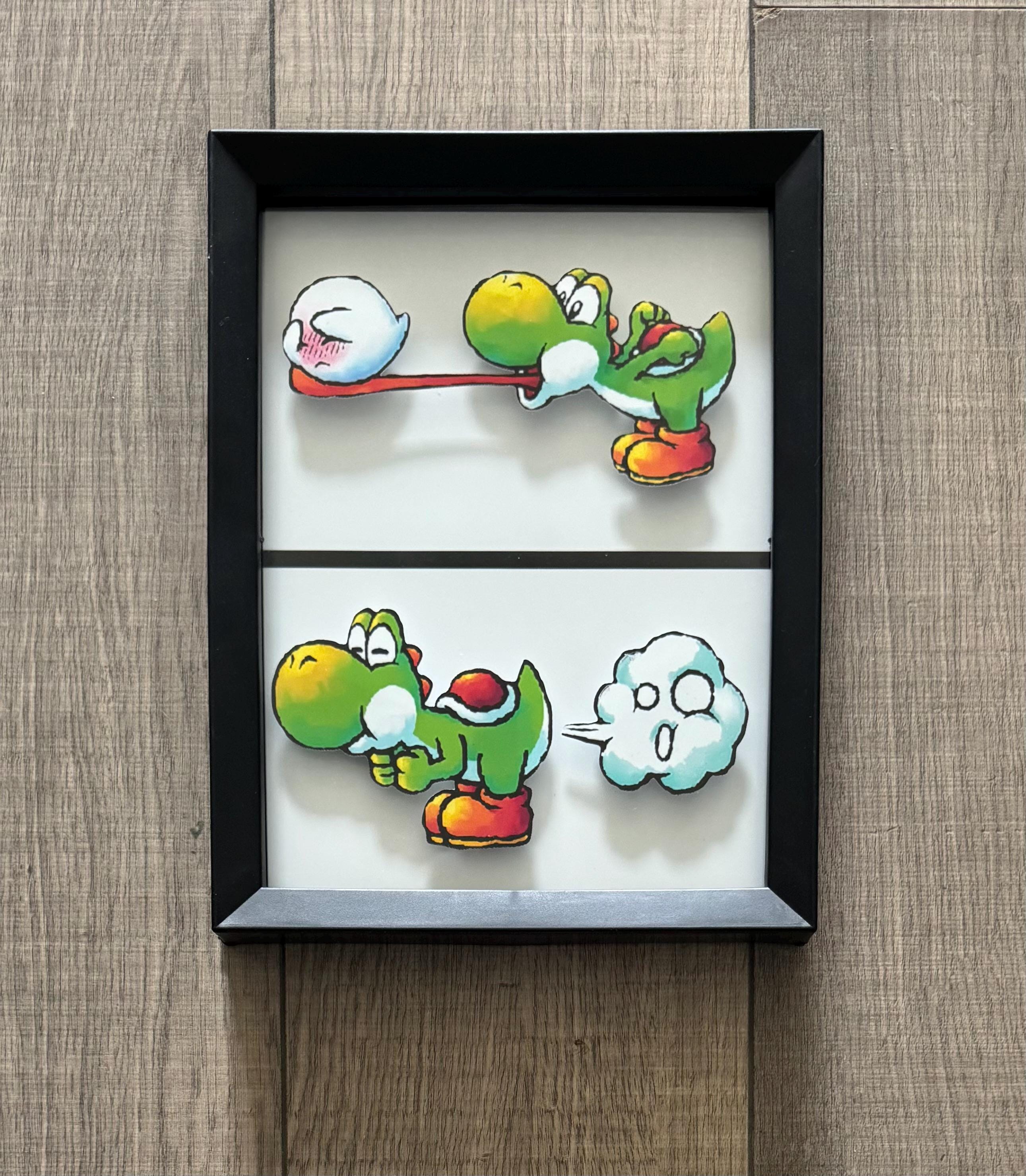 Yoshi Ghost Fart Shadowbox - Etsy