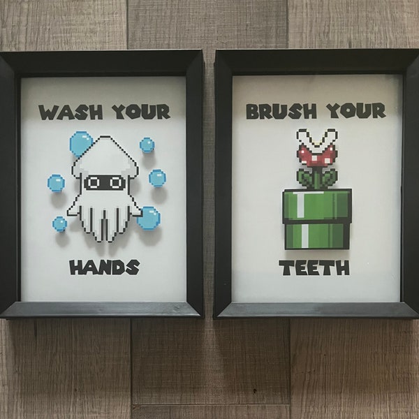 Gaming Bathroom Shadowbox