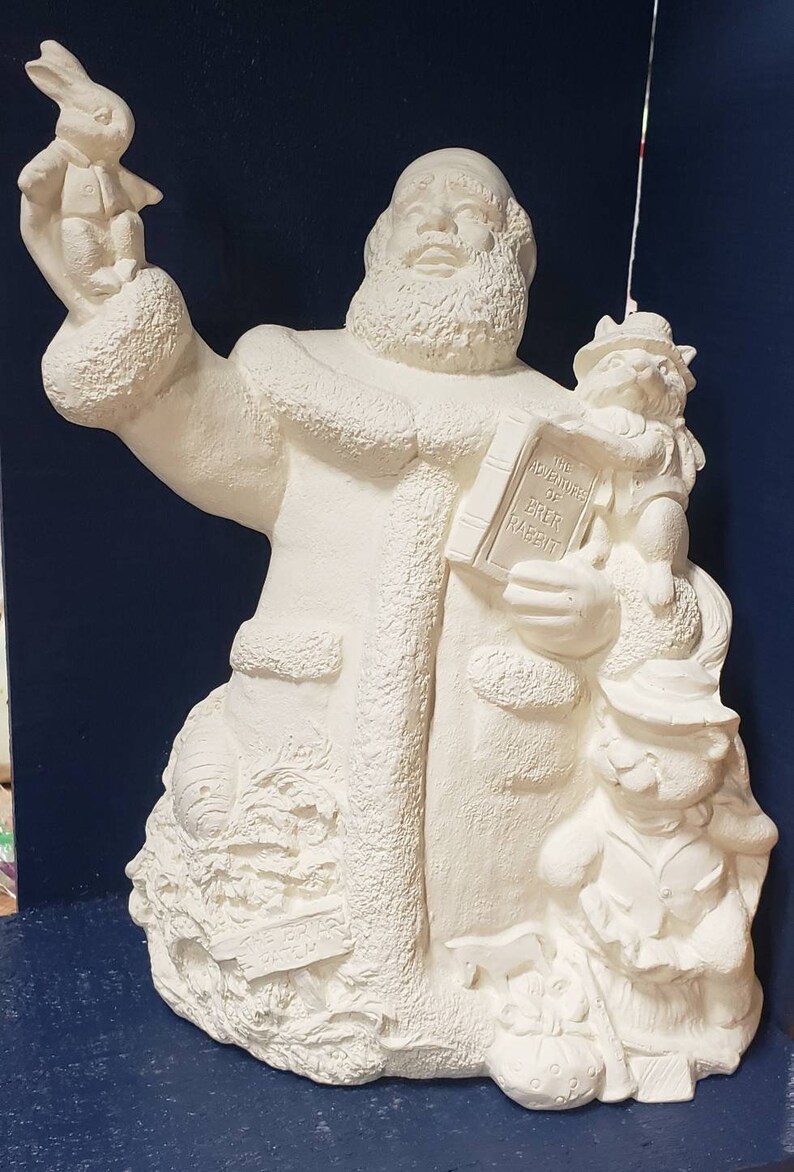 Ceramic Bisque Santa Claus Ready to Paint Ceramic Santa Etsy