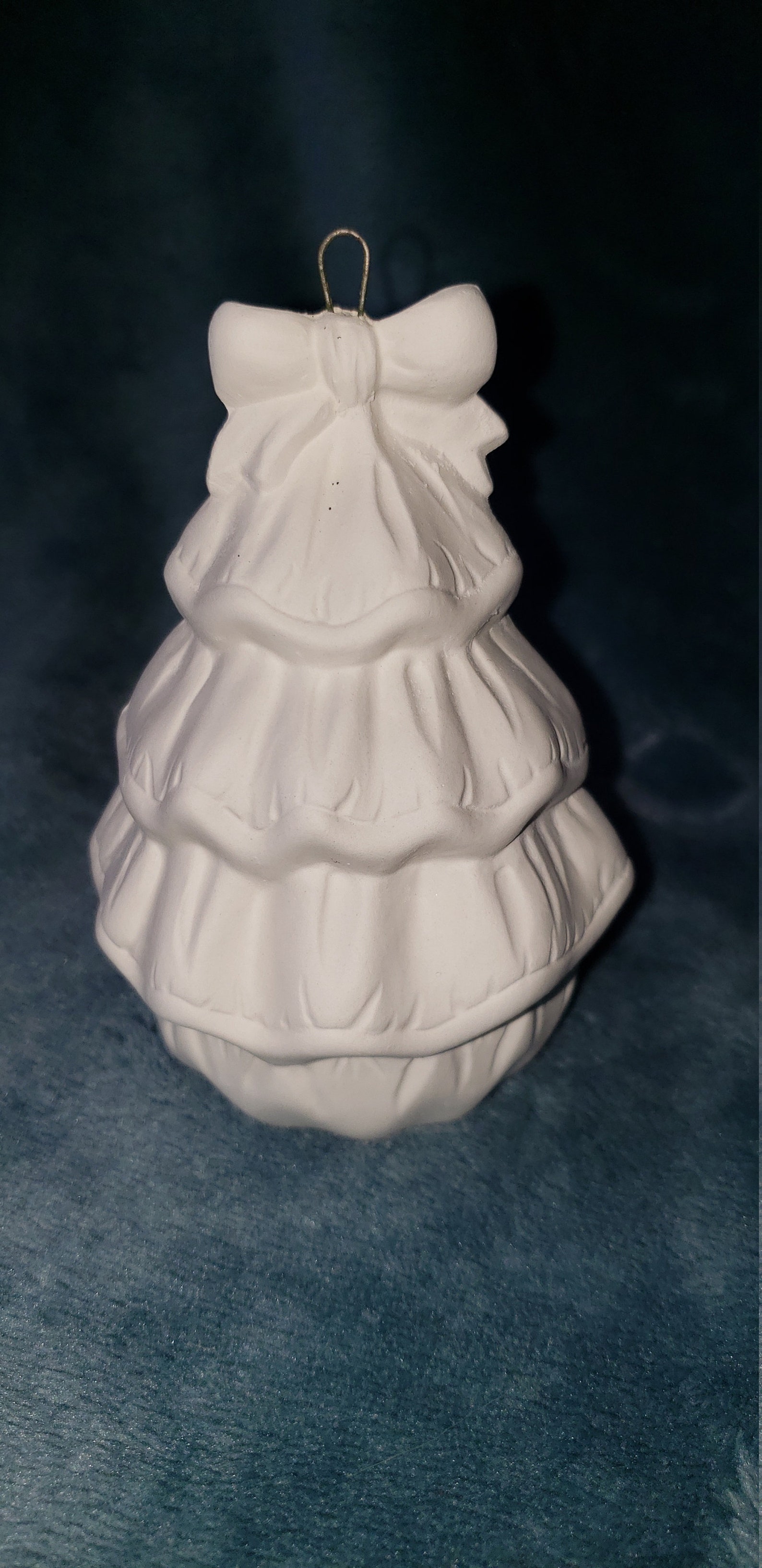 Ceramic Bisque Christmas Tree Ornament Ready to Paint Etsy