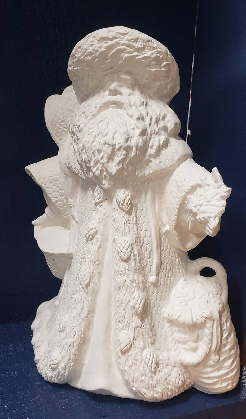 Ceramic Bisque Santa Claus Ready to Paint Ceramic Santa Etsy