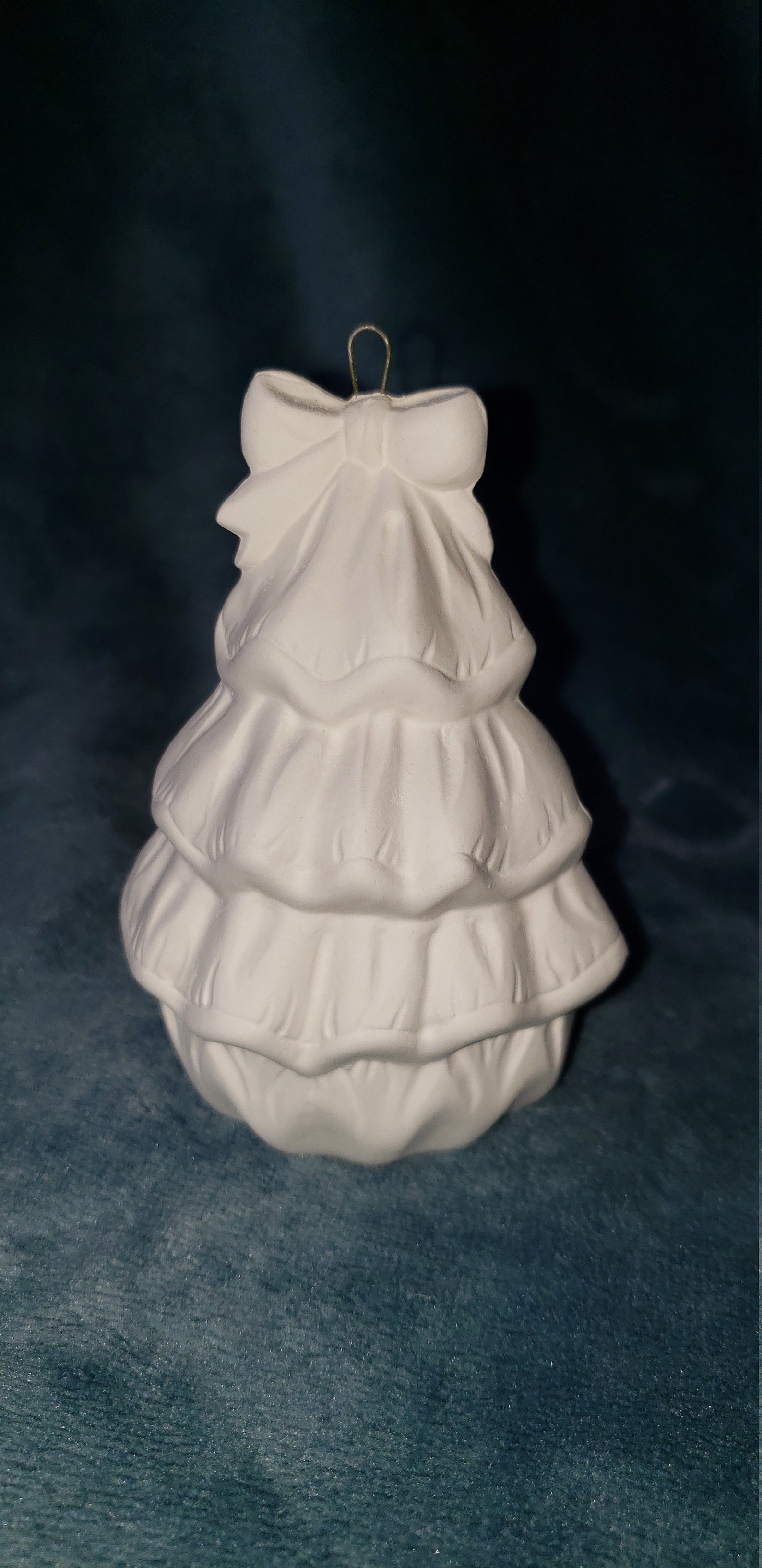 Ceramic Bisque Christmas Tree Ornament Ready to Paint Etsy