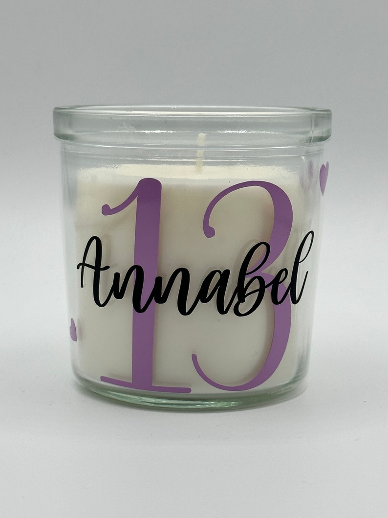 Personalised 18th Birthday gift girl,Candle Gift,18th Birthday,21st Birthday Gift,30th Birthday,Gifts for her,40th birthday,70th Birthday image 4